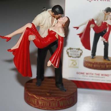 Gone With The Wind "Scarlett and Rhett" Christmas Tree Ornament by Hallmark Keepsake Ornament