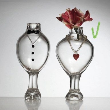 Кришталева ваза "Woman body" ручної роботи від Duccio di Segna