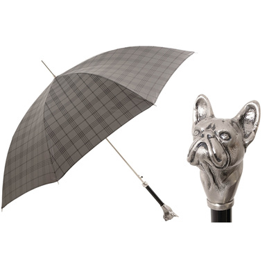 Зонт-трость с алюминиевой ручкой "French bulldog" от Pasotti