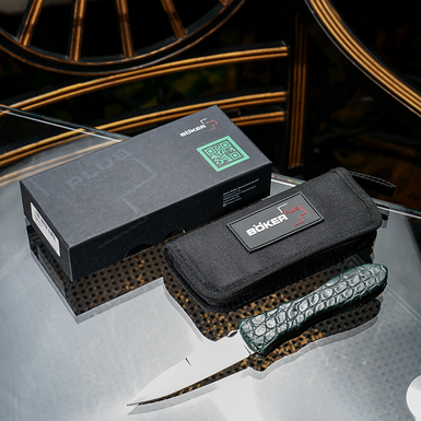 Boker Slim numbered blade (Germany) in dark green