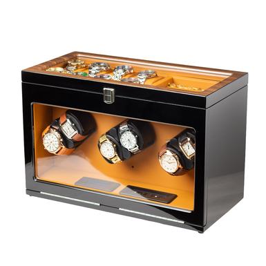 Скринька для підзаводу 6-ти та зберігання 8-ми годинників "Shell" від Asen