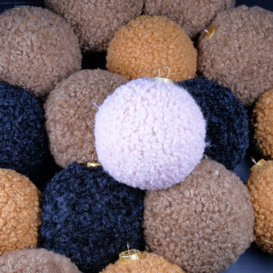 Елочные игрушки "Fluffy" ручной работы (в ассортименте)