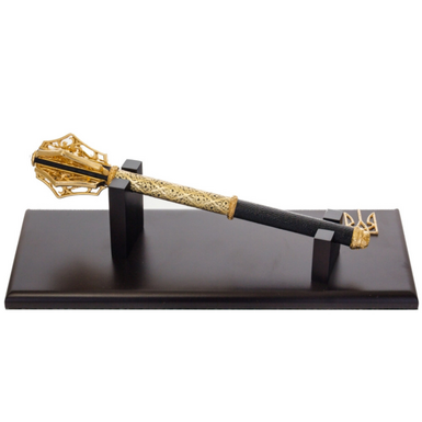 Позолочений аксесуар на підставці "Булава з тризубом"