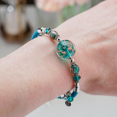 Жіночий браслет Ocean з муранського скла