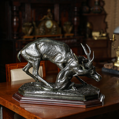 Скульптура "Пантера, що схопила оленя", Антуан-Луї Барі, 1847