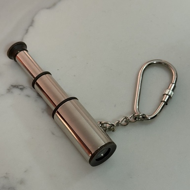 Брелок "Подзорная труба" из никелированной латуни от Ross London