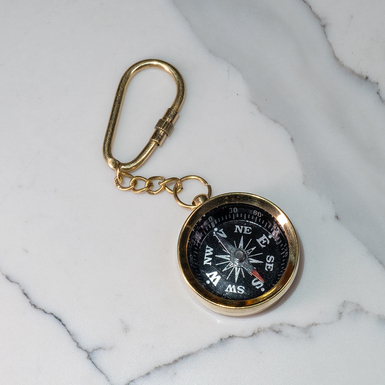 Брелок "Компас" из латуни от Ross London