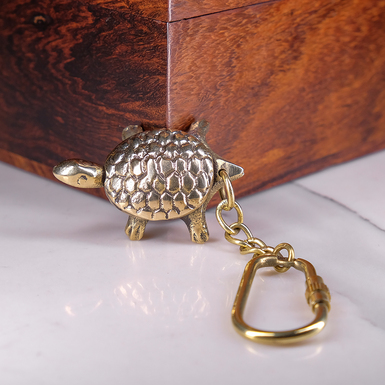 Брелок "Черепаха" из латуни от Ross London