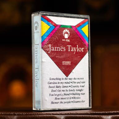 Колекційна вінтажна аудіокасета James Taylor