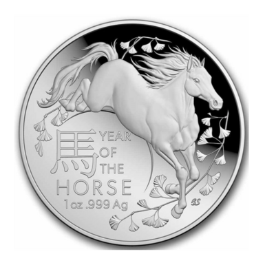 Silver coin "Year of the Horse" ($5) 2026, Australia