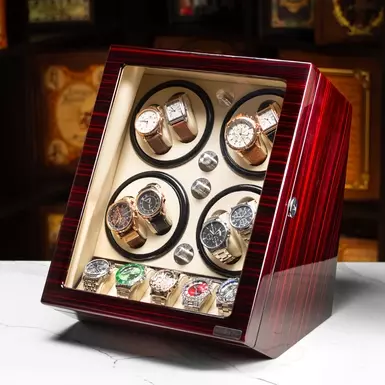 Шкатулка для подзавода 8-ми и хранение 5-ти часов "Teralis" от Asen (с дефектом последние 2 фото)