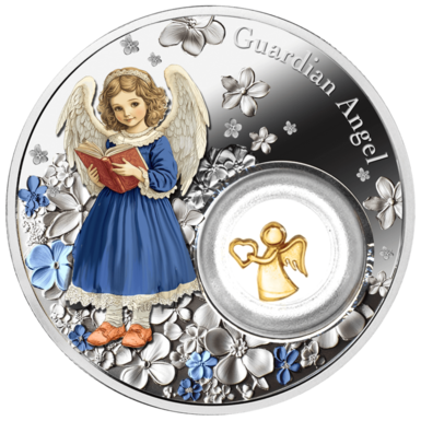 Серебряная монета "Guardian Angel", 2 доллара