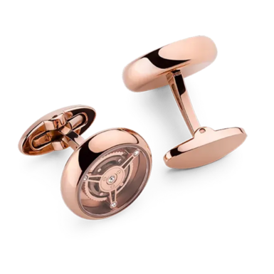 Запонки з турбійоном, рожевого золота та кристали Preciosa від Montegrappa