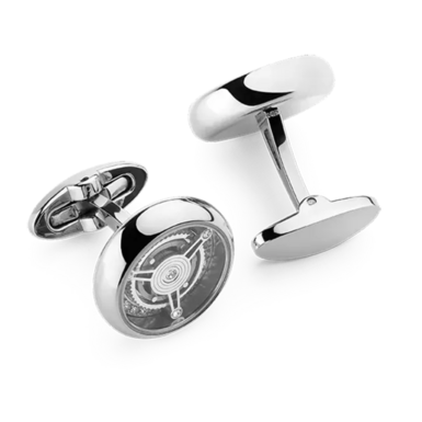 Запонки Teck з турбійоном, паладію та кристали Preciosa від Montegrappa