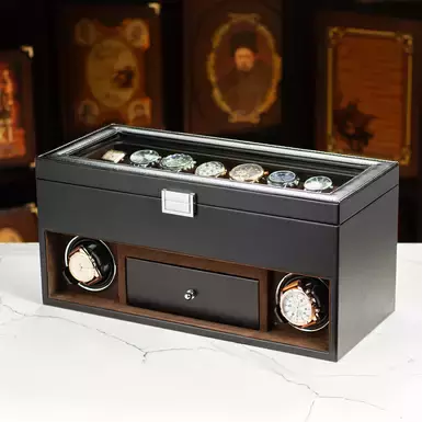 Box for winding 2 and storing 11 watches "Pandora" by DUKWIN (with defect in the last 2 photos)