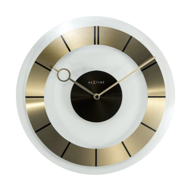 Настінний годинник Goldy зі скла від NexTime