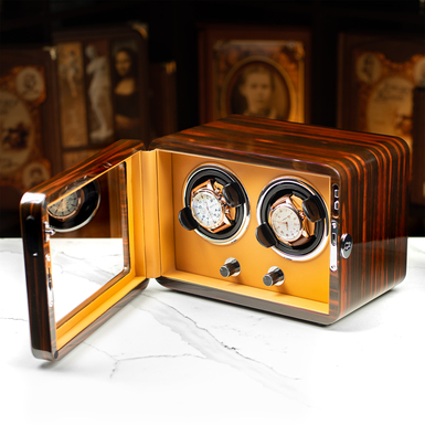 Шкатулка для подзавода 2 часов "Chocolate" от Asen