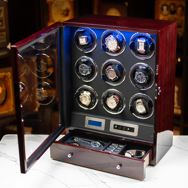 Шкатулка для подзавода 9 часов "Cherry Cola" от Asen