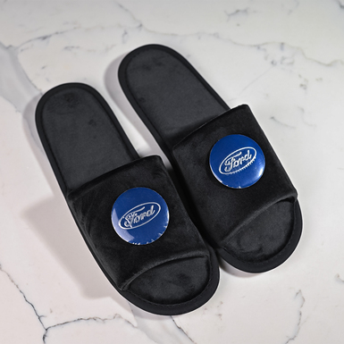 Черные тапочки "Ford"