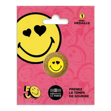 Подарункова міні-монета "50 років від дня народження смайлика" 2022 рік