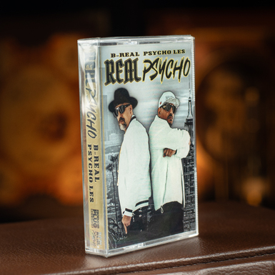 Коллекционная аудиокассета B-Real & Psycho Les – Real Psycho (новая в упаковке)