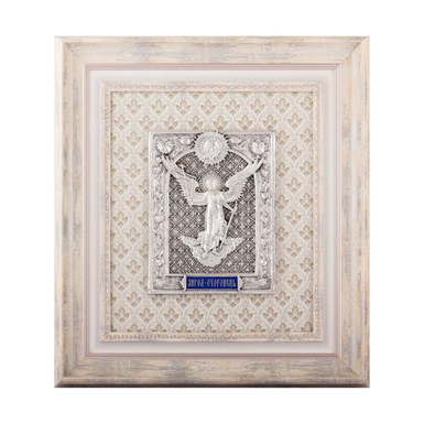 Ікона "Янгол-Охоронець" із міді, посріблення, емалей