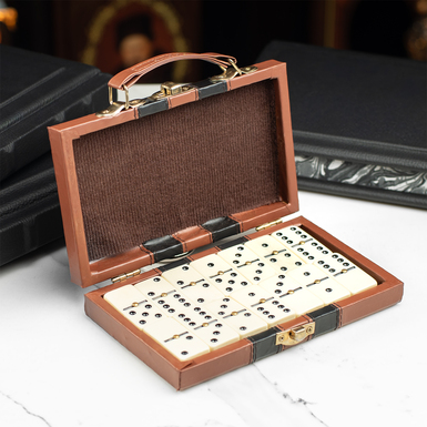 Доміно ручної роботи в кейсі "Elegant", Італія, 1940-ві рр.