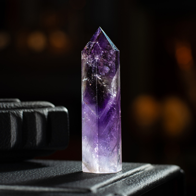  Обеліск з аметисту "Бузок" від Stone Art Designe (52 г)