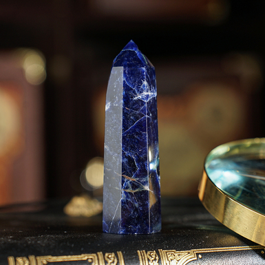 Обелиск из содалита "Океан" от Stone Art Designe (49 г)