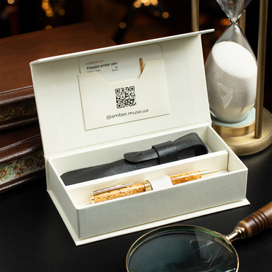 Ручка из прессованного янтаря Jasmine от Amber Muse