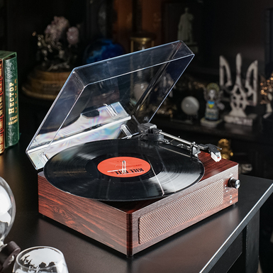 Вініловий програвач в коричневому кольорі з Bluetooth "Old Town"