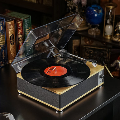 Вініловий програвач в коричневому кольорі з Bluetooth "Timbr"