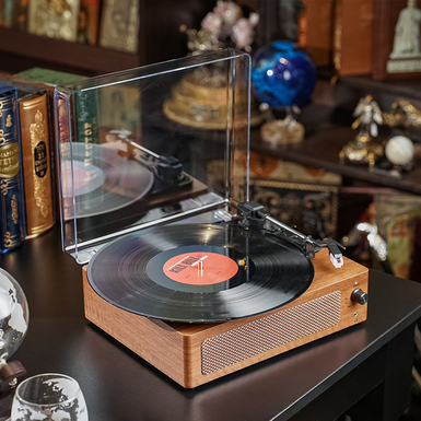 Вініловий програвач в коричневому кольорі з Bluetooth "Walnut Signature"