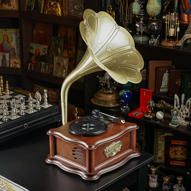 Вінтажний грамофонний програвач для платівок з Bluetooth "Aurora" від TonAudio