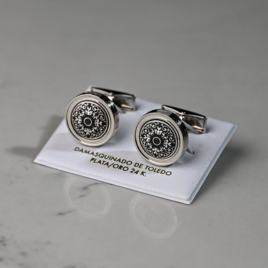 Запонки з посрібленням "Flow" від бренду Anframa