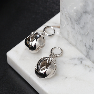 Бронзові сережки з платиновим покриттям "Elira" від Sovrani