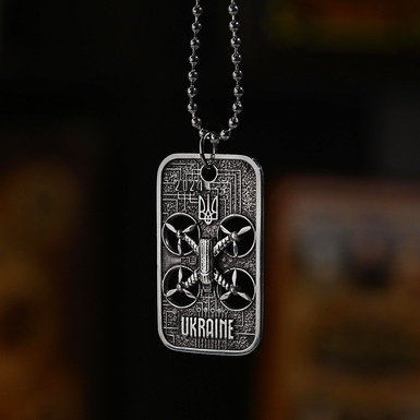 Военный жетон «Защитник» из серебра 925 пробы от Вячеслава Аглоткова