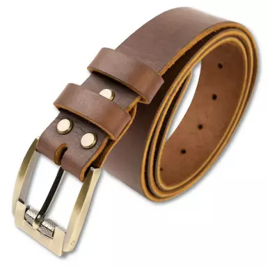 Кожаный ремень "Стиль" ручной работы