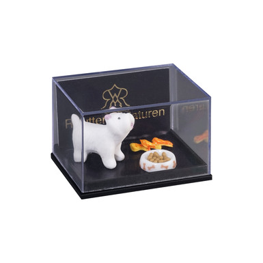 Porcelain Terrier with Treats by Reutter Miniaturen