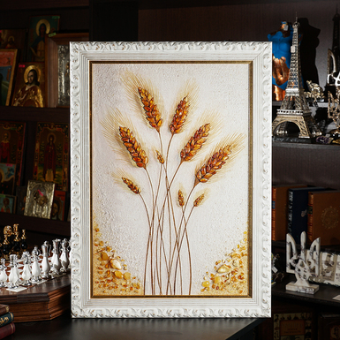 Картина из янтаря "Колос мира" от Amber Muse