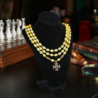 Amber necklace "Honey"