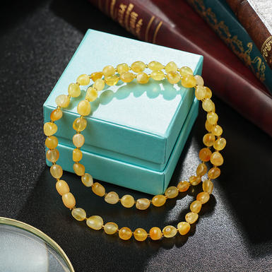 Amber beads "Lemon" by Amber Muse