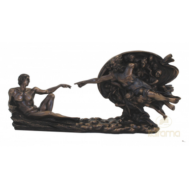 Handcrafted "The Creation of Adam" figurine by ITALFAMA
