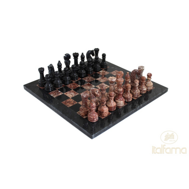 Handcrafted marble chess set "Majesty" by ITALFAMA