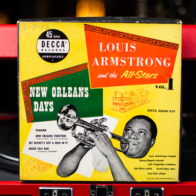Вінілова платівка Louis Armstrong And The All Stars – New Orleans Days (1950) - діаметр 17 см