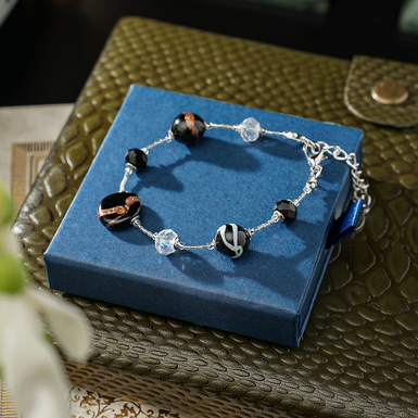 Bracelet "Venecia" made of Murano glass