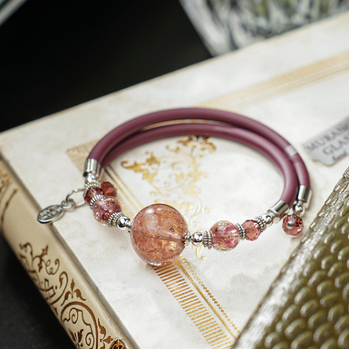 Bracelet "Eudaimonia" made of Murano glass