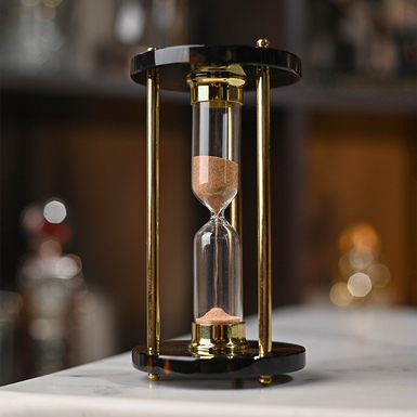 Handmade brass hourglass "Timekeeper"
