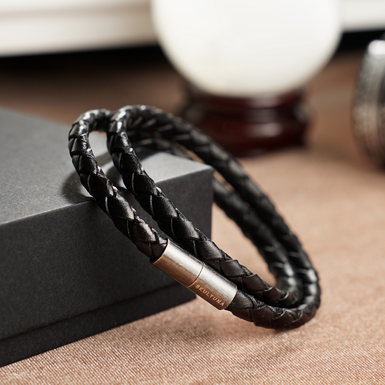 Genuine leather bracelet "Nomad" by Skultuna