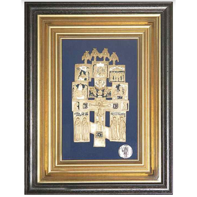 Icon "The Crucifixion of Christ with the Chosen Saints"